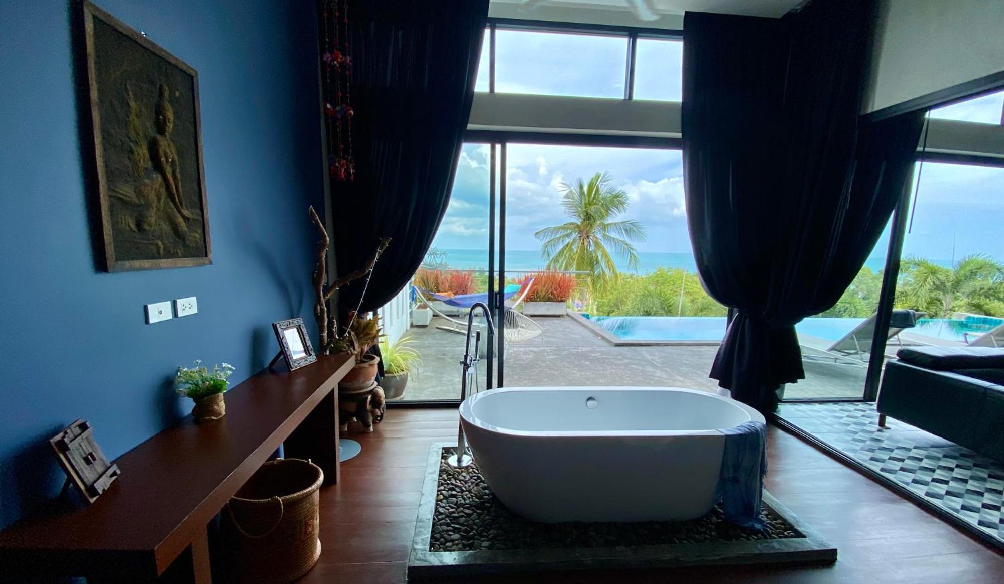 לאם סט ביץ' Ko Samui Seaview Pool Villa Philippa With Car מראה חיצוני תמונה