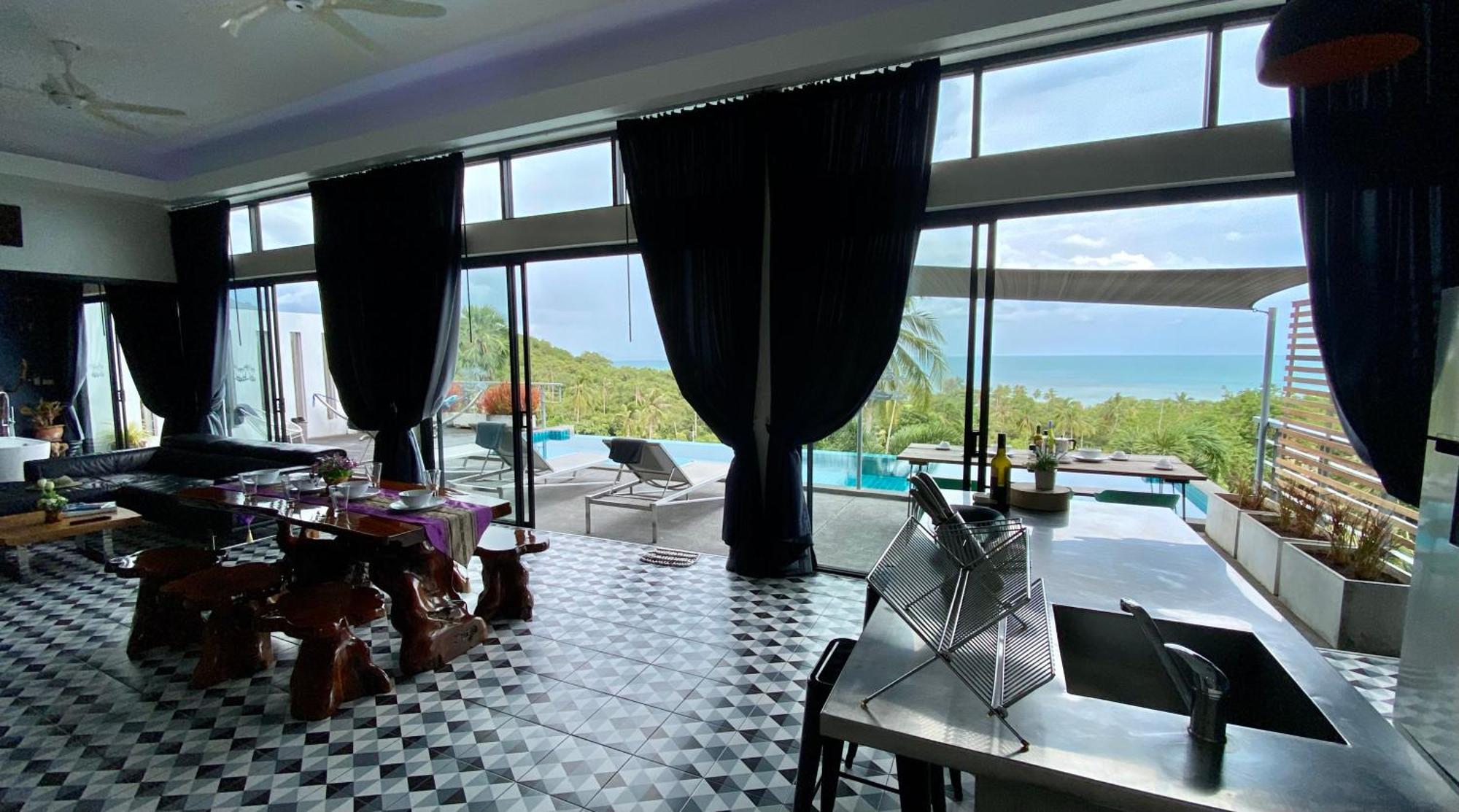 לאם סט ביץ' Ko Samui Seaview Pool Villa Philippa With Car מראה חיצוני תמונה